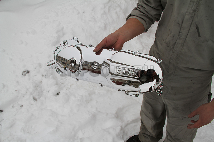 Как снять ведущий вариатор своими руками. Снегоход Ямаха 540 тройка. Yamaha VK 540-3. Болт и вода.